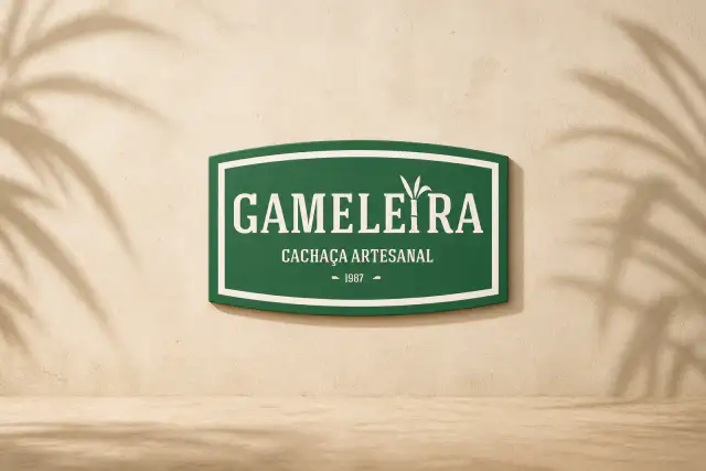 Identidade visual Gameleira Cachaça Artesanal